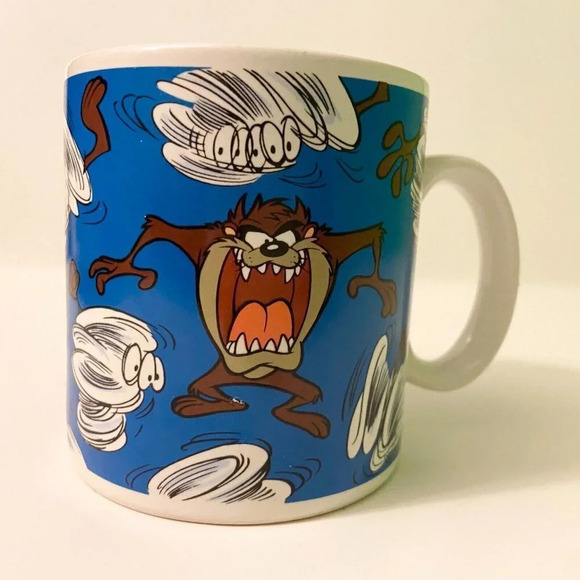 Vintage  1994 Tasmanian Devil Applause Mug Looney Tunes Coffee Cup - Picture 10 of 10
